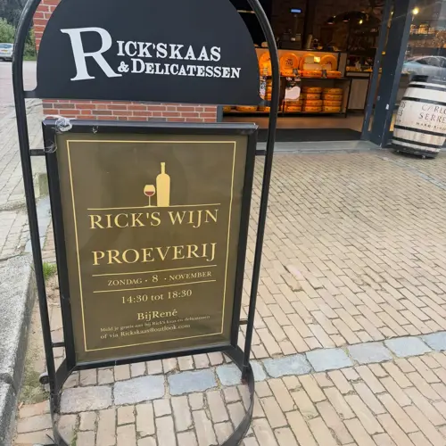 Wijnproeverij van Rick's Kaas en Delicatessen