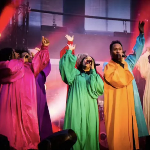 Gospelkoor G-roots bij Dorpskerk Woubrugge