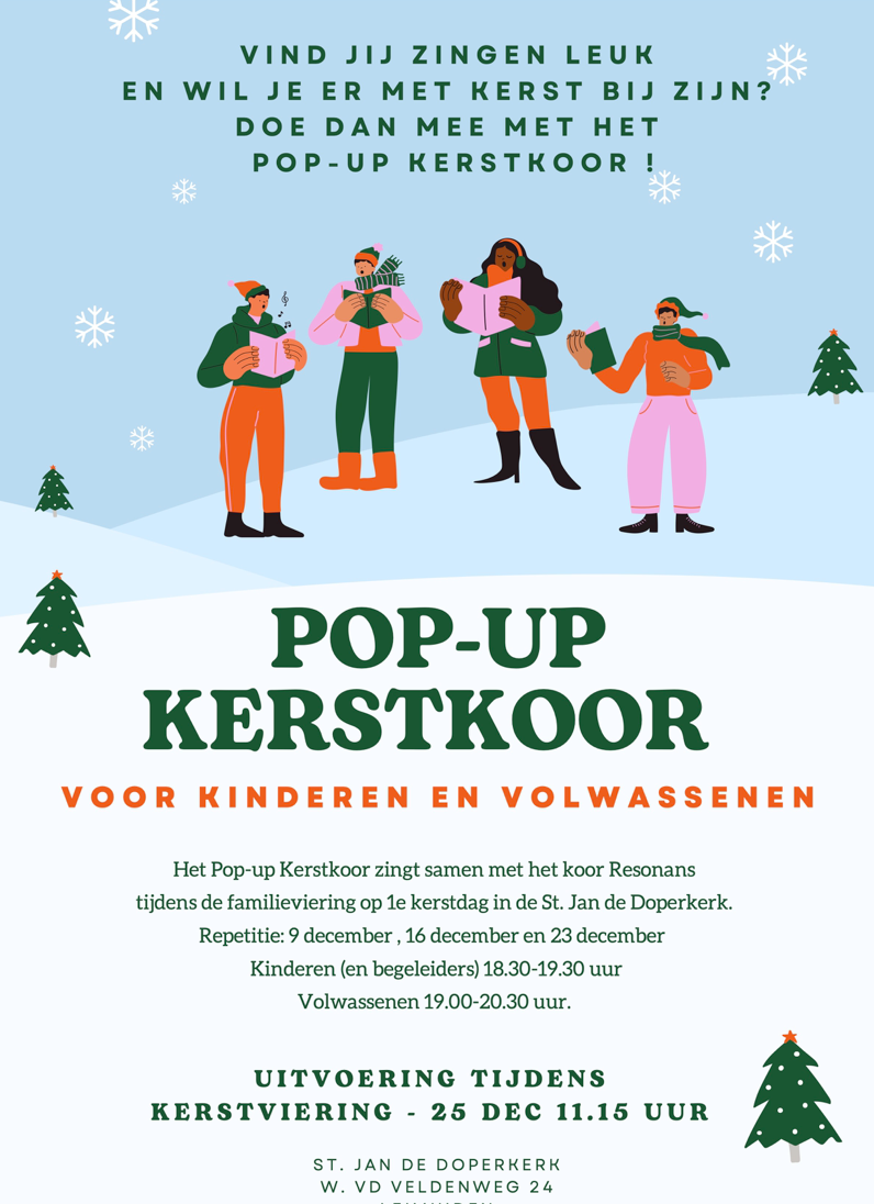 Kerstprojectkoor voor jong en oud